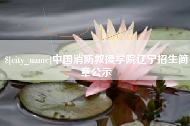 昆明中国消防救援学院辽宁招生简章公示