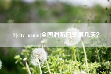 昆明全国消防日是第几天？