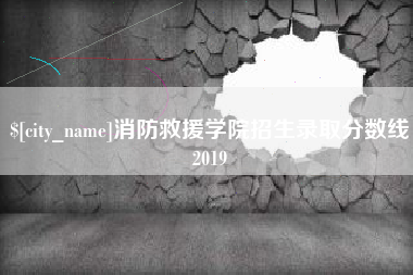 昆明消防救援学院招生录取分数线2019