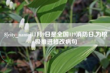 昆明11月9日是全国119消防日,为积极推进修改病句