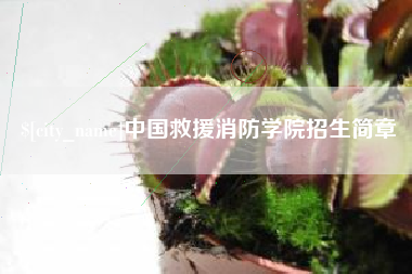 昆明中国救援消防学院招生简章