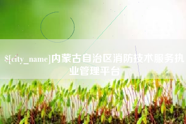 昆明内蒙古自治区消防技术服务执业管理平台