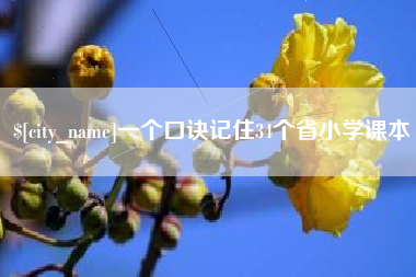昆明一个口诀记住34个省小学课本