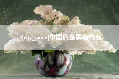 昆明中国的金牌有几名