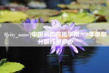 昆明中国消防救援学院2020年录取分数线是多少