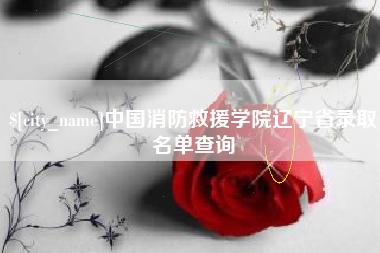 昆明中国消防救援学院辽宁省录取名单查询