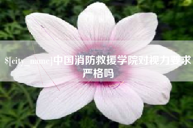 昆明中国消防救援学院对视力要求严格吗