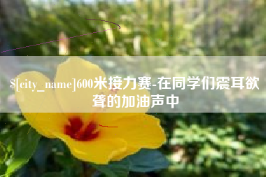 昆明600米接力赛-在同学们震耳欲聋的加油声中