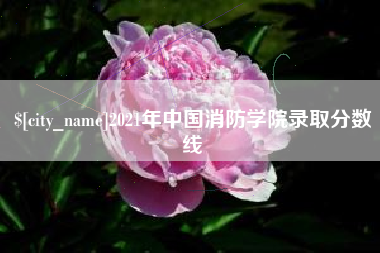 昆明2021年中国消防学院录取分数线
