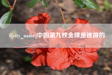 昆明中国第九枚金牌是谁得的
