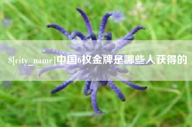 昆明中国6枚金牌是哪些人获得的