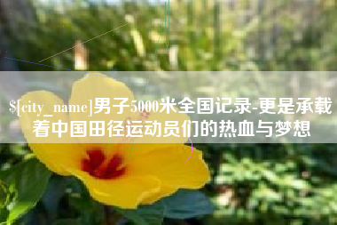 昆明男子5000米全国记录-更是承载着中国田径运动员们的热血与梦想