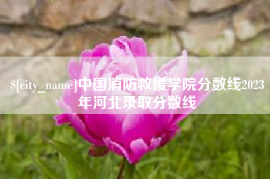 昆明中国消防救援学院分数线2023年河北录取分数线