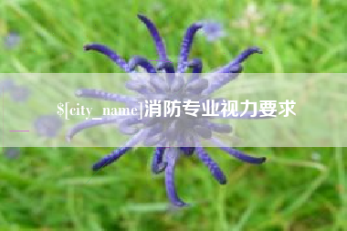 昆明消防专业视力要求