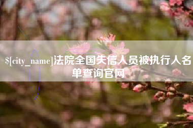 昆明法院全国失信人员被执行人名单查询官网