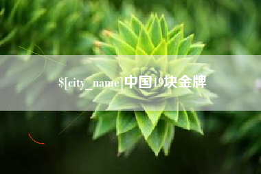 昆明中国19块金牌