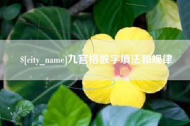 昆明九宫格数字填法和规律