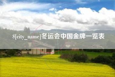 昆明冬运会中国金牌一览表