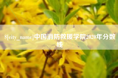 昆明中国消防救援学院2020年分数线